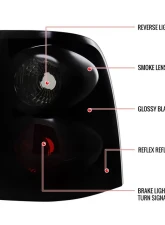 Spec-D Taillights (Glossy Black Housing/Smoked Lens) Ford Explorer 2002-2005                                     - LT-EPOR02BB-TM - Image 10