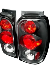 Spec-D Taillights (Matte Black Housing/Clear Lens) Ford Explorer | Mercury Mountaineer 1998-2001                                     - LT-EPOR98JM-TM - Image 10