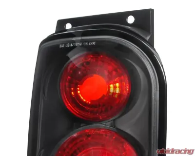 Spec-D Taillights (Matte Black Housing/Clear Lens) Ford Explorer | Mercury Mountaineer 1998-2001 - LT-EPOR98JM-TM