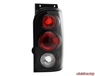 Spec-D Taillights (Matte Black Housing/Clear Lens) Ford Explorer | Mercury Mountaineer 1998-2001 - LT-EPOR98JM-TM