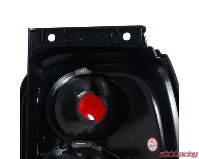 Spec-D Taillights (Matte Black Housing/Clear Lens) Ford Explorer | Mercury Mountaineer 1998-2001 - LT-EPOR98JM-TM