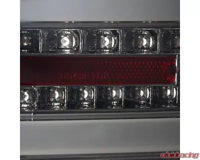 Spec-D LED Taillights (Chrome Housing/Smoked Lens) Mitsubishi Lancer | Evolution 2008-2017 - LT-EVO08GLED-TM