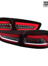 Spec-D Red Bar LED Taillights (Black Housing/Red Lens) Mitsubishi Lancer | Evolution 2008-2017                                     - LT-EVO08RLED-TM - Image 9