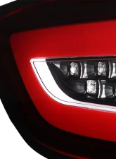 Spec-D Red Bar LED Taillights (Black Housing/Red Lens) Mitsubishi Lancer | Evolution 2008-2017                                     - LT-EVO08RLED-TM - Image 6