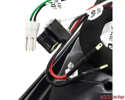 Spec-D Red Bar LED Taillights (Black Housing/Red Lens) Mitsubishi Lancer | Evolution 2008-2017 - LT-EVO08RLED-TM