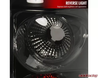 Spec-D Taillights (Chrome Housing/Smoked Lens) Ford F-150 2004-2008 - LT-F15004G-TM
