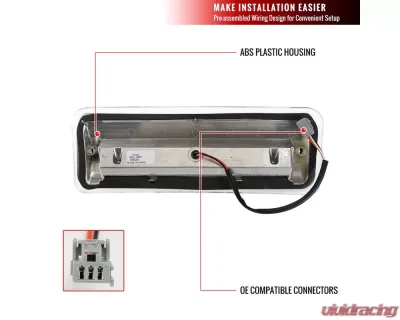 Spec-D LED 3rd Brake Light (Chrome Housing/Clear Lens) Ford F-150 2004-2008 - LT-F15004RBCLED-RS