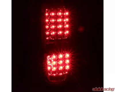 Spec-D LED Taillights (Chrome Housing/Red Lens) Ford F-150 2009-2014 - LT-F15009RLED-TM