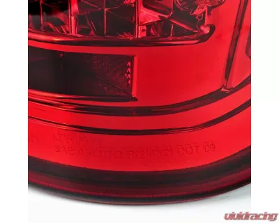 Spec-D LED Taillights (Chrome Housing/Red Lens) Ford F-150 2009-2014 - LT-F15009RLED-TM