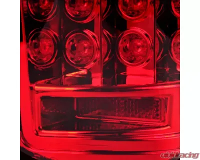 Spec-D LED Taillights (Chrome Housing/Red Lens) Ford F-150 2009-2014 - LT-F15009RLED-TM