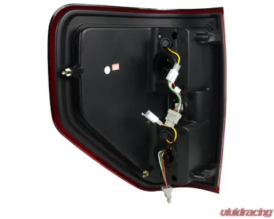Spec-D LED Taillights (Chrome Housing/Red Lens) Ford F-150 2009-2014 - LT-F15009RLED-TM