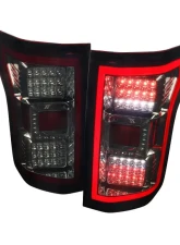 Spec-D LED Taillights (Chrome Housing/Red Smoked Lens) Ford F-150 2018-2020                                     - LT-F15018RGLED-TM - Image 10