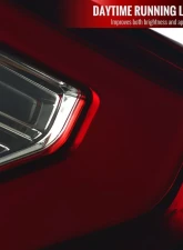 Spec-D LED Taillights (Chrome Housing/Red Smoked Lens) Ford F-150 2018-2020                                     - LT-F15018RGLED-TM - Image 3