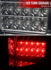 Spec-D LED Taillights (Chrome Housing/Red Smoked Lens) Ford F-150 2018-2020                                     - LT-F15018RGLED-TM - Image 4