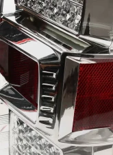 Spec-D LED Taillights (Chrome Housing/Red Smoked Lens) Ford F-150 2018-2020                                     - LT-F15018RGLED-TM - Image 6