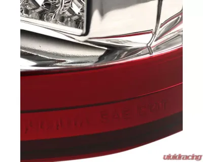 Spec-D LED Taillights (Chrome Housing/Red Smoked Lens) Ford F-150 2018-2020 - LT-F15018RGLED-TM