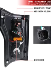 Spec-D LED Taillights (Chrome Housing/Red Smoked Lens) Ford F-150 2018-2020                                     - LT-F15018RGLED-TM - Image 8