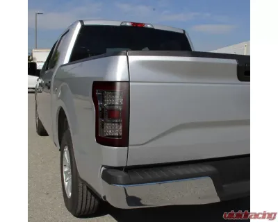 Spec-D LED Taillights (Chrome Housing/Red Smoked Lens) Ford F-150 2018-2020 - LT-F15018RGLED-TM