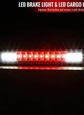 Spec-D LED 3rd Brake Light (Chrome Housing/Clear Lens) Ford F-Series | Bronco 1992-1996                                     - LT-F15092RBCLED-RS - Image 2