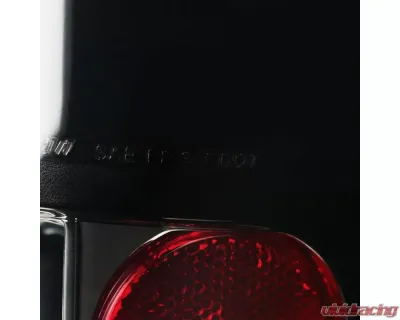 Spec-D LED Taillights (Glossy Black Housing/Smoked Lens) Ford F-Series 1997-2007 - LT-F15097BBLED-TM