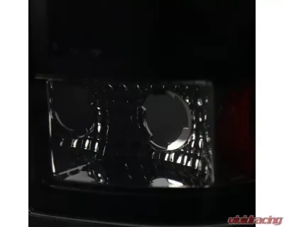 Spec-D LED Taillights (Glossy Black Housing/Smoked Lens) Ford F-Series 1997-2007 - LT-F15097BBLED-TM