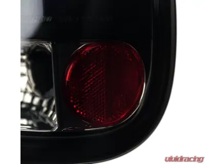 Spec-D LED Taillights (Glossy Black Housing/Smoked Lens) Ford F-Series 1997-2007 - LT-F15097BBLED-TM