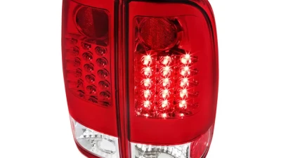 Spec-D LED Taillights (Chrome Housing/Red Clear Lens)  Ford F-Series 1997-2007                                     - LT-F15097RLED-TM - Image 10