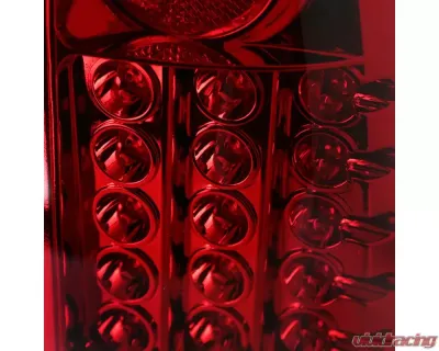 Spec-D LED Taillights (Chrome Housing/Red Clear Lens)  Ford F-Series 1997-2007 - LT-F15097RLED-TM