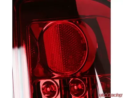 Spec-D LED Taillights (Chrome Housing/Red Clear Lens)  Ford F-Series 1997-2007 - LT-F15097RLED-TM