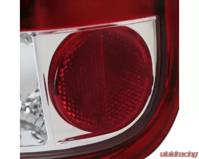 Spec-D LED Taillights (Chrome Housing/Red Clear Lens)  Ford F-Series 1997-2007 - LT-F15097RLED-TM