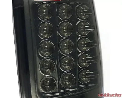 Spec-D LED Taillights (Chrome Housing/Smoked Lens) Ford F-Series 2008-2016 - LT-F25008GLED-TM