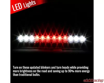 Spec-D LED 3rd Brake Tail Light (Chrome Housing/Smoke Lens) Ford | Mazda 1993-2016 - LT-F25099RBGLED-RS