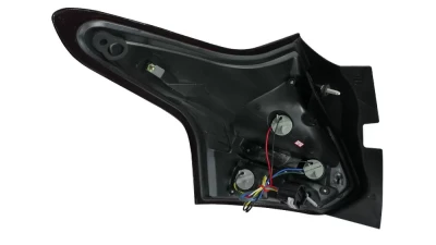 Spec-D LED Taillights (Chrome Housing/Smoked Lens) Ford Focus 2012-2014                                     - LT-FOC125GLED-TM - Image 8