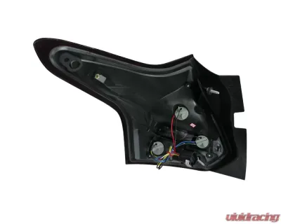 Spec-D LED Taillights (Chrome Housing/Smoked Lens) Ford Focus 2012-2014 - LT-FOC125GLED-TM