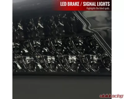 Spec-D LED Taillights (Chrome Housing/Smoke Lens) Ford Focus Hatchback 2015-2019 - LT-FOC155GLED-TM