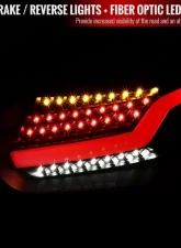 Spec-D LED Taillights (Matte Black Housing/Clear Lens) Ford Focus Hatchback 2015-2019                                     - LT-FOC155JMLED-TM - Image 2