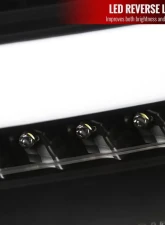 Spec-D LED Taillights (Matte Black Housing/Clear Lens) Ford Focus Hatchback 2015-2019                                     - LT-FOC155JMLED-TM - Image 5
