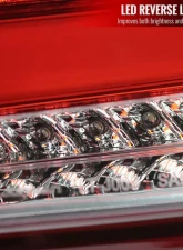 Spec-D LED Taillights (Chrome Housing/Red Lens) Ford Focus Hatchback 2015-2019                                     - LT-FOC155RLED-TM - Image 5