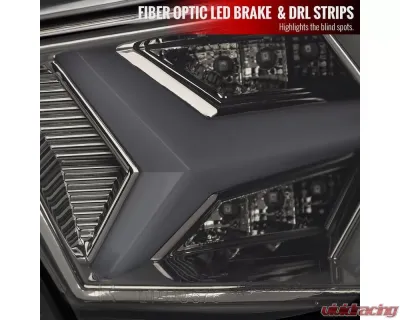 Spec-D Lambo Style Sequential LED Taillights (Chrome Housing/Smoked Lens) Scion FR-S | Subaru BRZ 2013-2016 - LT-FRS12GLED-LB-TM