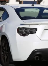 Spec-D Lambo Style Sequential LED Taillights (Chrome Housing/Smoked Lens) Scion FR-S | Subaru BRZ 2013-2016                                     - LT-FRS12GLED-LB-TM - Image 10