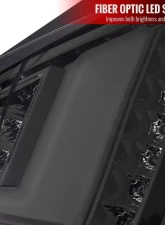 Spec-D LED Bars Taillights (Chrome Housing/Smoke Lens) Ford Fiesta Hatchback 2014-2019                                     - LT-FST145GLED-TM - Image 3