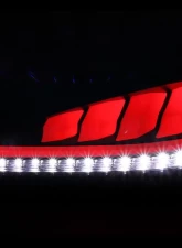 Spec-D Red Bars Sequential LED Taillights (Jet Black Housing/Clear Lens) Hyundai Genesis Coupe 2010-2016                                     - LT-GENS210BKLED-TM - Image 2