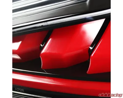 Spec-D Red Bars Sequential LED Taillights (Jet Black Housing/Clear Lens) Hyundai Genesis Coupe 2010-2016 - LT-GENS210BKLED-TM