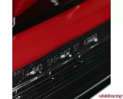 Spec-D Red Bars Sequential LED Taillights (Jet Black Housing/Clear Lens) Hyundai Genesis Coupe 2010-2016 - LT-GENS210BKLED-TM
