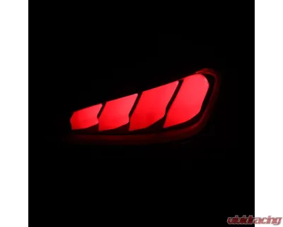 Spec-D Red Bar Sequential LED Taillights (Satin Black Housing/Clear Lens) Hyundai Genesis Coupe 2010-2016 - LT-GENS210JRLED-TM