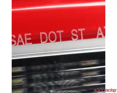 Spec-D Red Bar Sequential LED Taillights (Satin Black Housing/Clear Lens) Hyundai Genesis Coupe 2010-2016 - LT-GENS210JRLED-TM