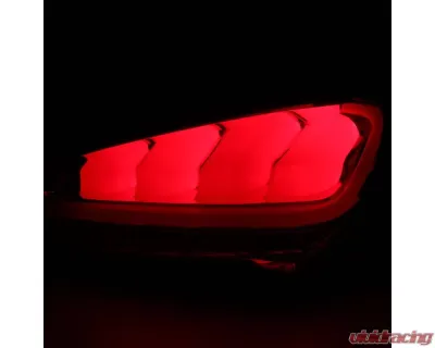 Spec-D White Bar Sequential LED Taillights (Chrome Housing/Red Lens) Hyundai Genesis Coupe 2010-2016 - LT-GENS210RLED-TM