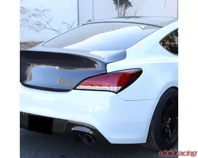 Spec-D White Bar Sequential LED Taillights (Chrome Housing/Red Lens) Hyundai Genesis Coupe 2010-2016 - LT-GENS210RLED-TM