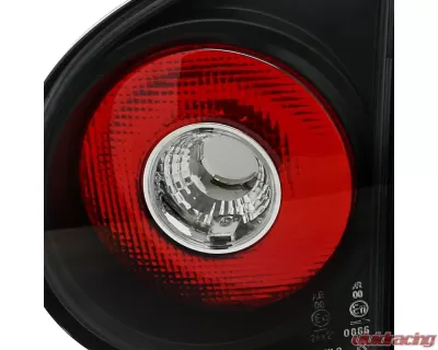 Spec-D Taillights (Matte Black Housing/Clear Lens) Volkswagen Golf | GTI | R32 2006-2009 - LT-GLF05JM-TM