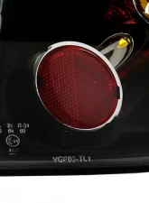 Spec-D Taillights (Matte Black Housing/Clear Lens) Volkswagen Golf | GTI | R32 2006-2009                                     - LT-GLF05JM-TM - Image 6